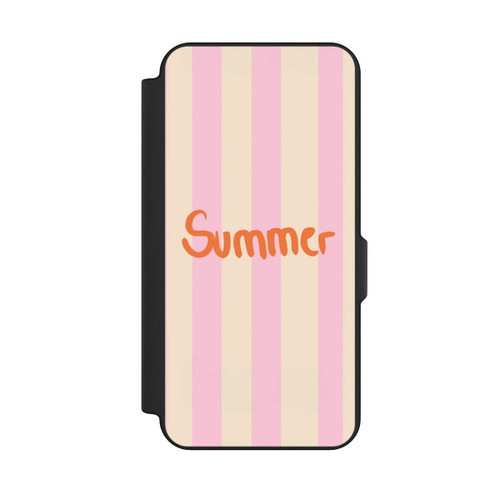 Samsung Galaxy S25 FE NIVOflip Summer Pink And Orange Stripes