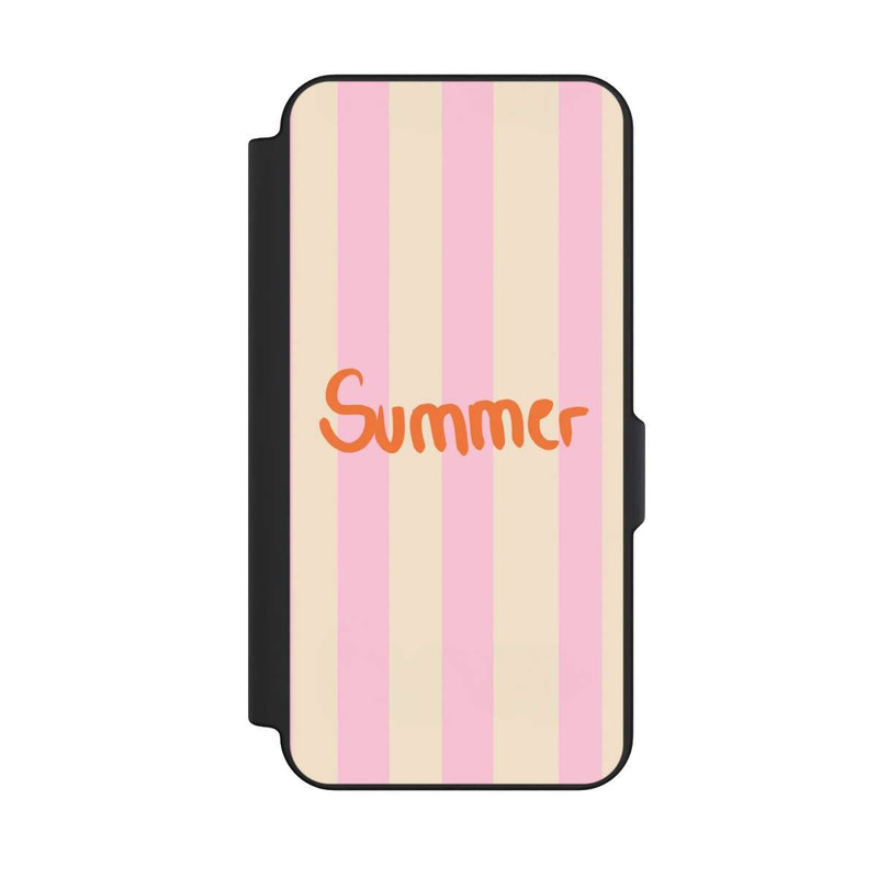 Galaxy S25 FE NIVOflip Summer Pink And Orange Stripes
