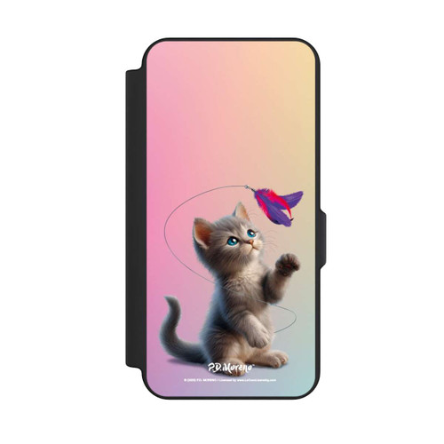 Samsung Galaxy S25 FE NIVOflip Playing Cat with Feather