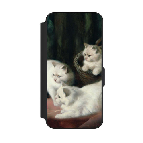 Samsung Galaxy S25 FE NIVOflip Three White Angora Kittens
