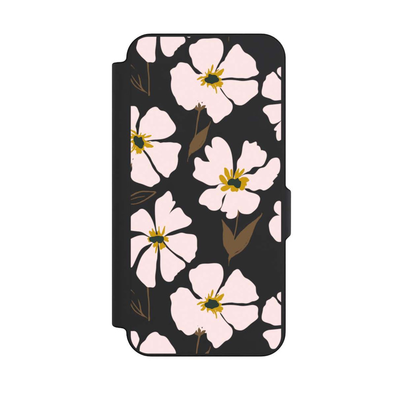 Galaxy S25 FE NIVOflip Simple Pastell Flowers Rose Transparent