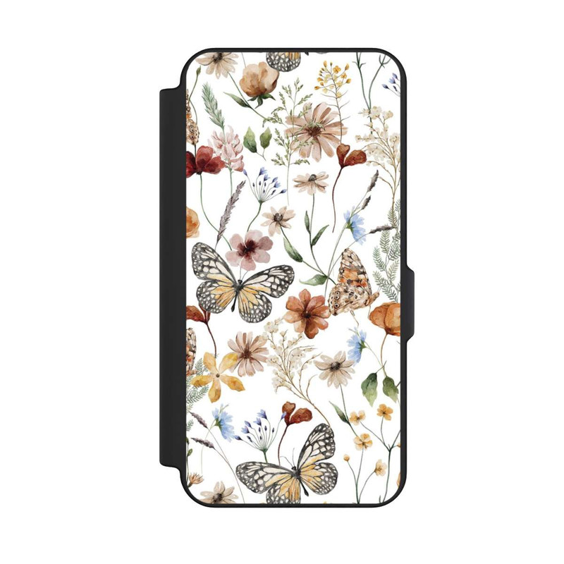 Galaxy S25 FE NIVOflip Wildflowers and Butterflies Pattern