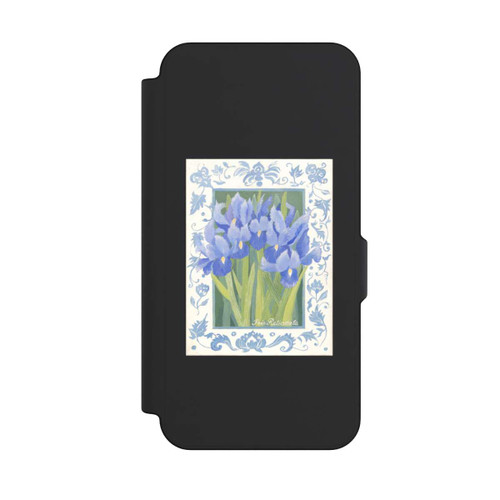 Samsung Galaxy S25 FE NIVOflip Blue Iris, by Jennifer Abbott