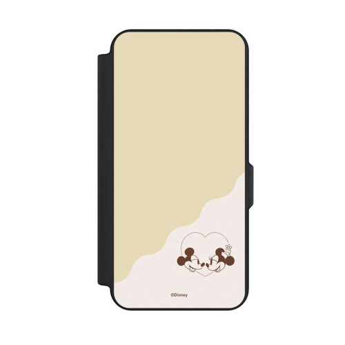 Samsung Galaxy S25 FE NIVOflip Mickey and Minnie Love Heart Beige