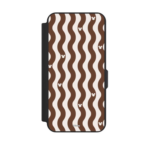 Samsung Galaxy S25 FE NIVOflip Mickey Mouse Brown Pattern Waves