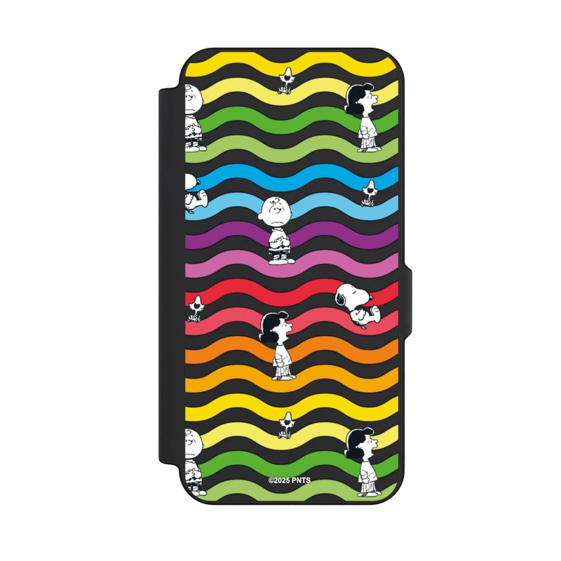 Galaxy S25 FE NIVOflip Snoopy Pattern Rainbow Transparent