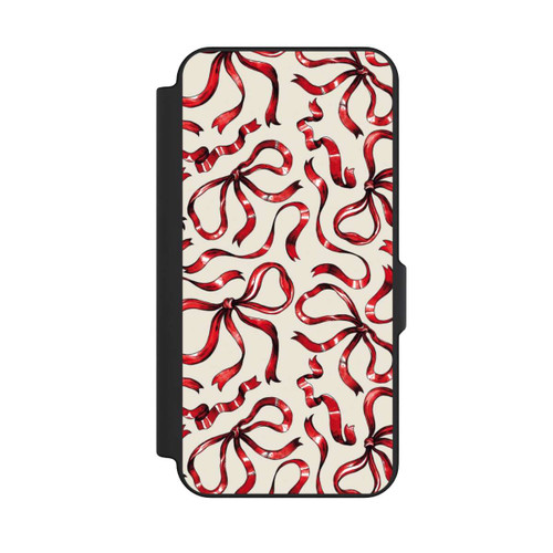 Samsung Galaxy S25 FE NIVOflip Fine Bows Red