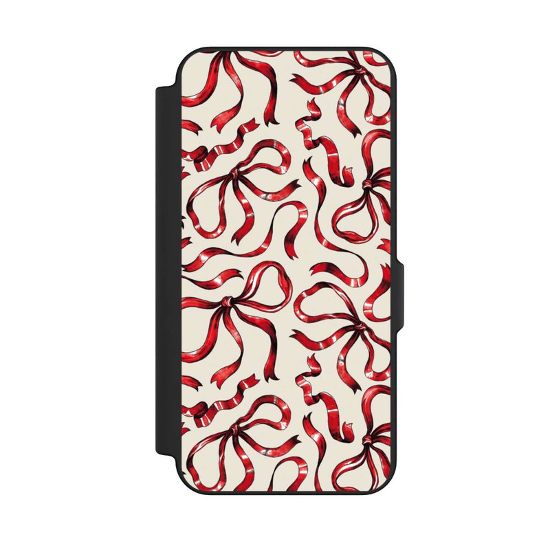 Galaxy S25 FE NIVOflip Fine Bows Red