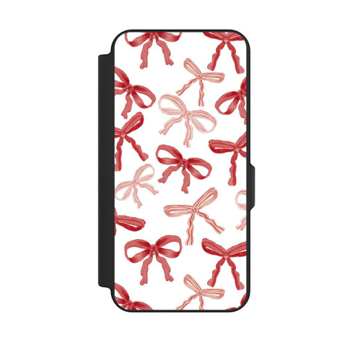 Samsung Galaxy S25 FE NIVOflip Rote Schleifen Muster