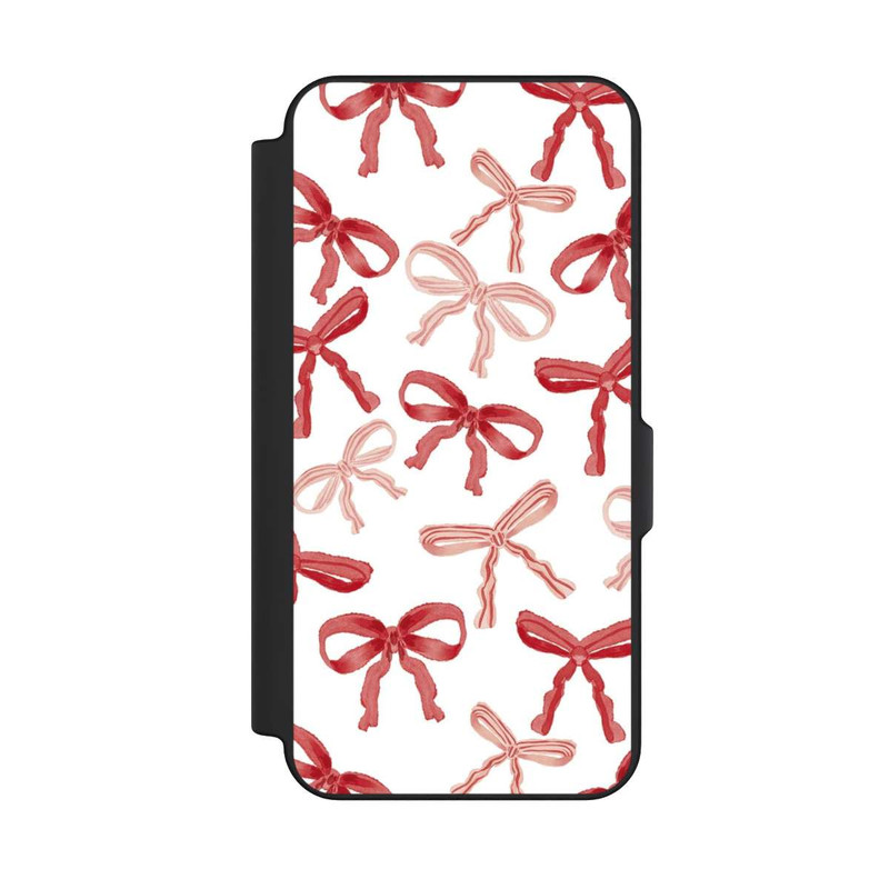Galaxy S25 FE NIVOflip Rote Schleifen Muster
