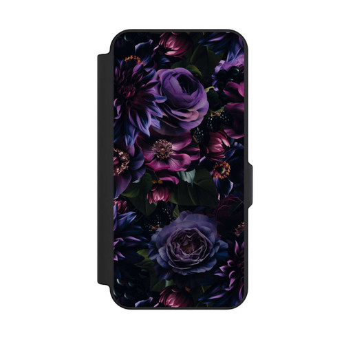 Samsung Galaxy S25 FE NIVOflip Dunkle Lila Blüten 