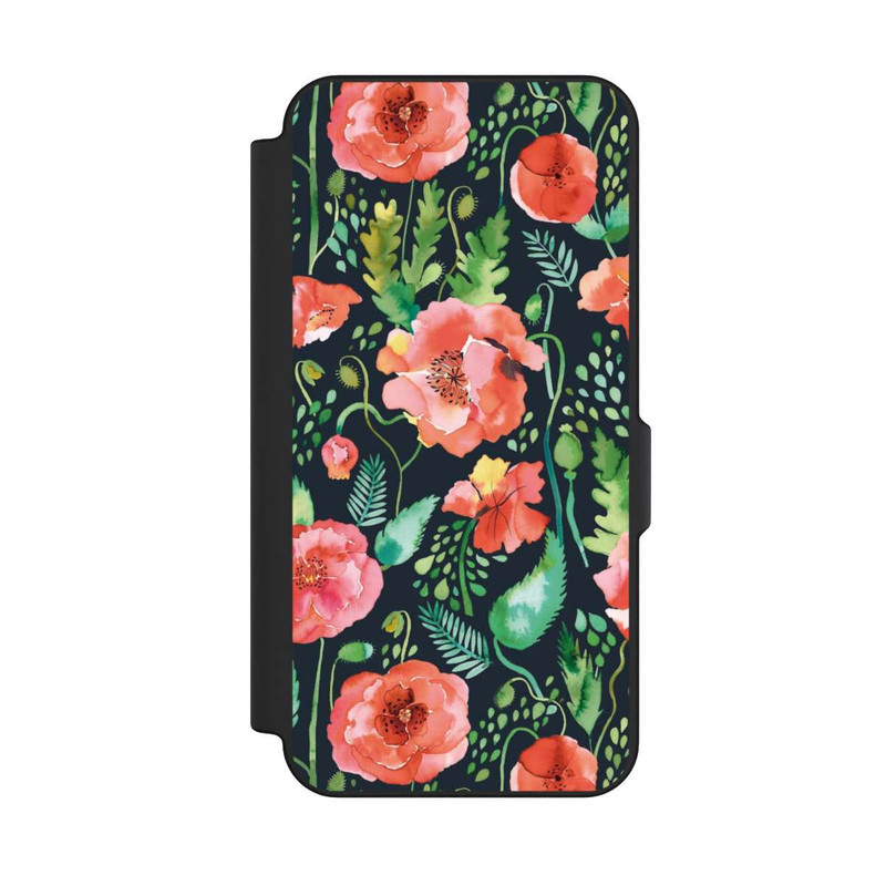 Galaxy S25 FE NIVOflip Poppies Dark Wilderness