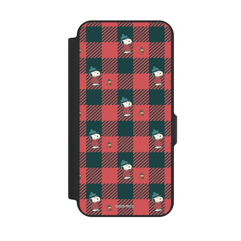 Galaxy S25 FE NIVOflip Peanuts Red Tartan Pattern