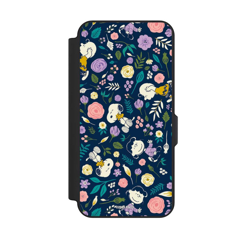 Galaxy S25 FE NIVOflip Peanuts Dark Flower Pattern
