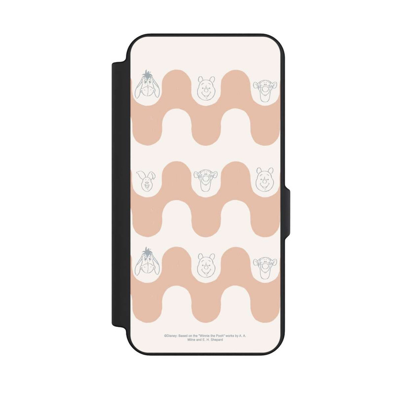 Galaxy S25 FE NIVOflip Winnie l'Ourson et ses Amis Motif Vagues Bohèmes