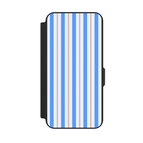 Samsung Galaxy S25 FE NIVOflip Streifen Blau Beige