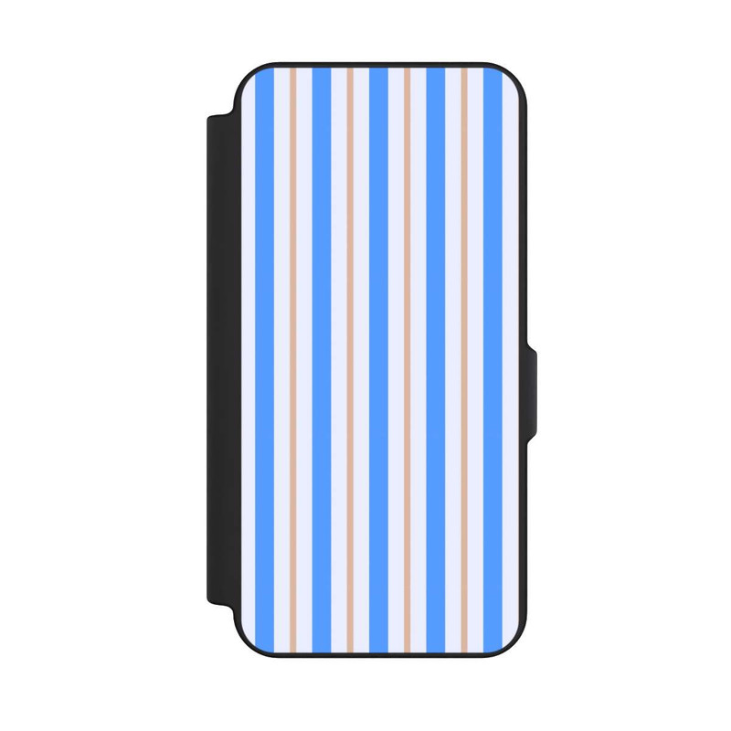 Galaxy S25 FE NIVOflip Streifen Blau Beige