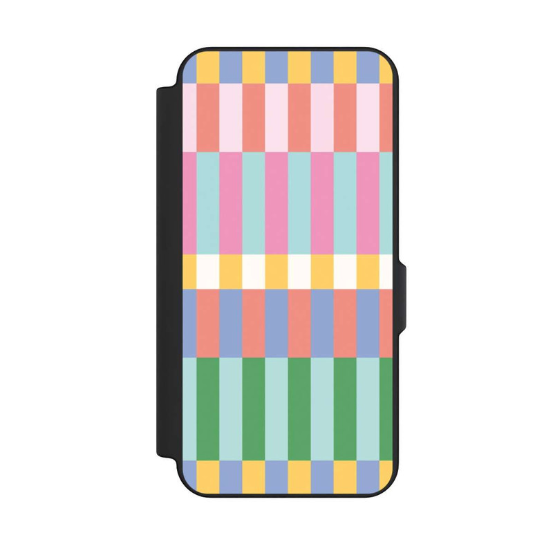 Galaxy S25 FE NIVOflip Checked Theme Pastel