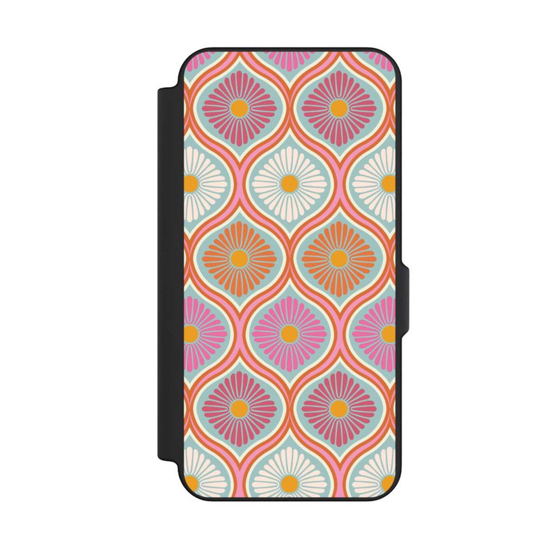 Galaxy S25 FE NIVOflip Groovy 70s Retro Mod Flower Power