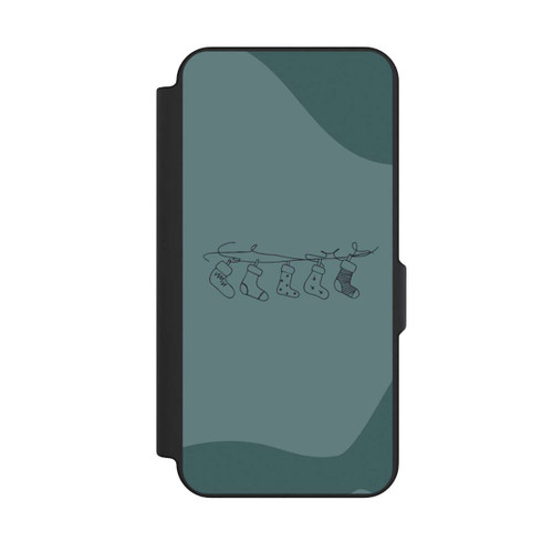 Samsung Galaxy S25 FE NIVOflip Christmas stockings line art minimalistic