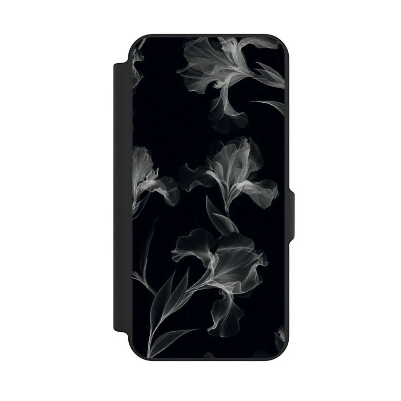 Galaxy S25 FE NIVOflip Blumen Schwarz-Weiß Röntgenaufnahme