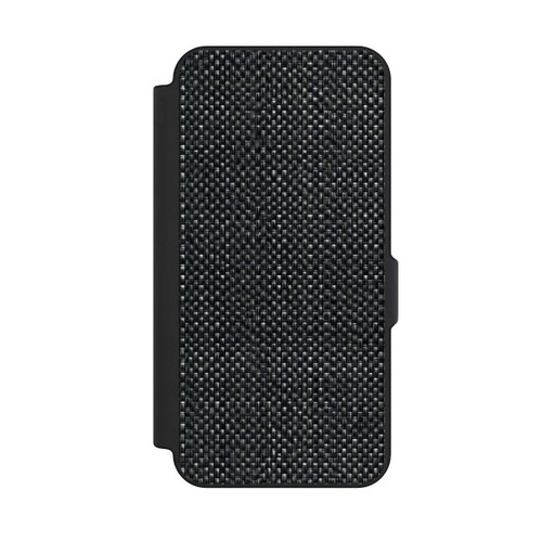 Samsung Galaxy S25 FE NIVOflip Abstrakter schwarzer Stoff