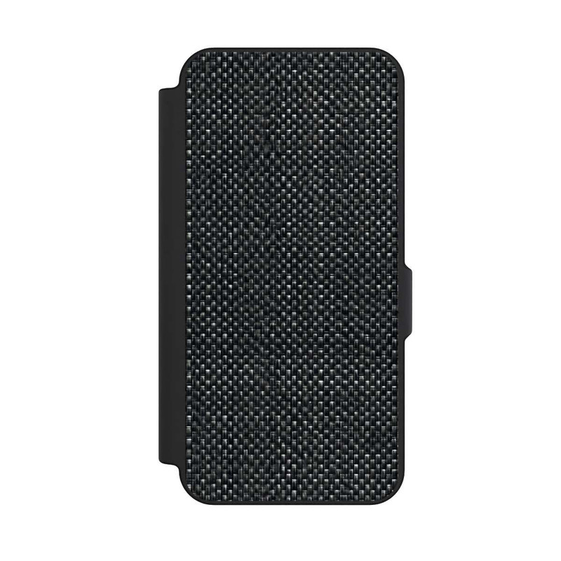 Galaxy S25 FE NIVOflip Abstrakter schwarzer Stoff