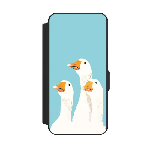Samsung Galaxy S25 FE NIVOflip Three Geese Light Blue with AI