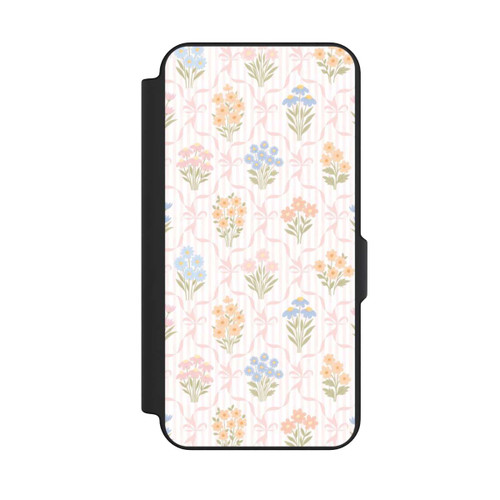 Samsung Galaxy S25 FE NIVOflip Vintage Frühlingsblumenstrauß im Cottagecore Stil