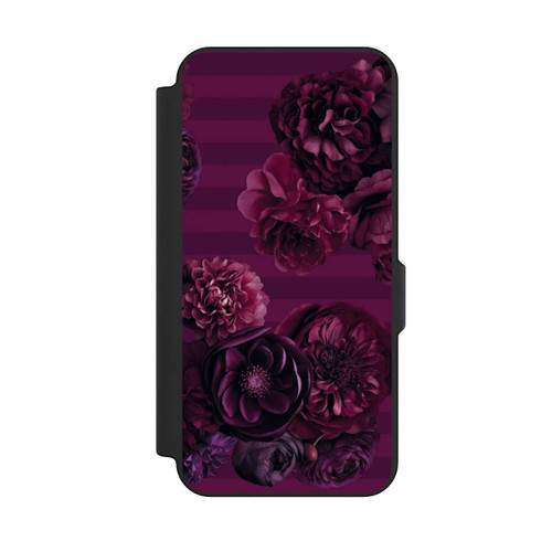 Samsung Galaxy S25 FE NIVOflip Majestic Baroque Blossom Dream Burgundy Pink with AI