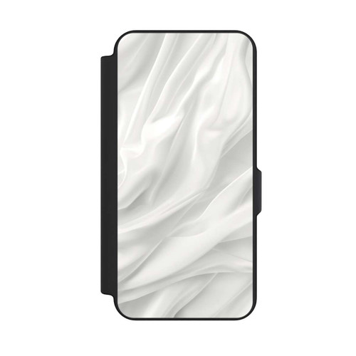 Samsung Galaxy S25 FE NIVOflip Texture Lisse Satinée Blanche avec IA