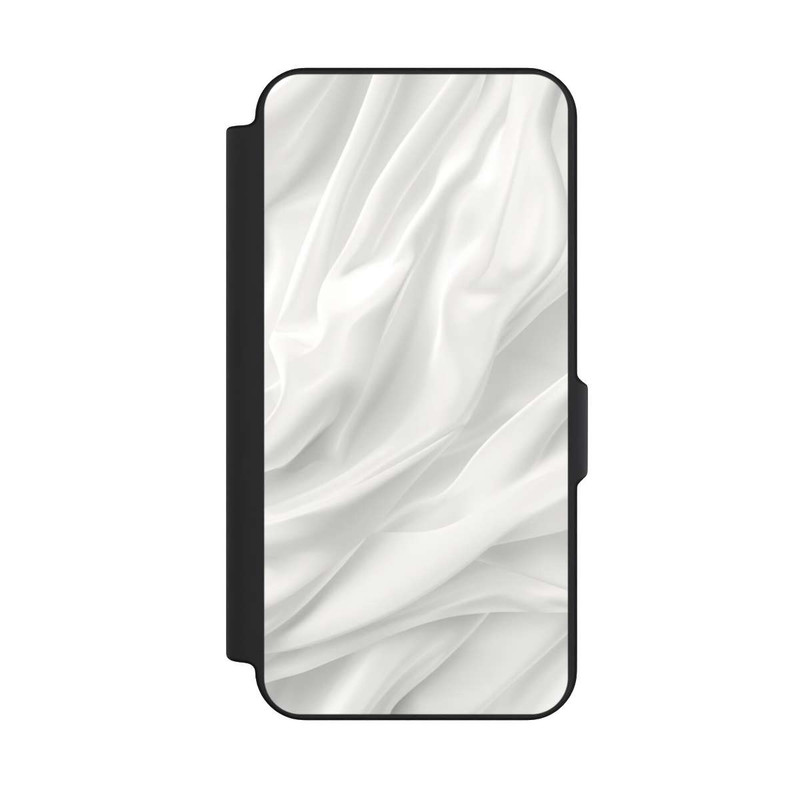 Galaxy S25 FE NIVOflip Texture Lisse Satinée Blanche avec IA