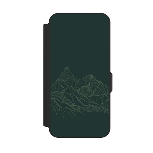 Samsung Galaxy S25 FE NIVOflip Berg Line Art Grün