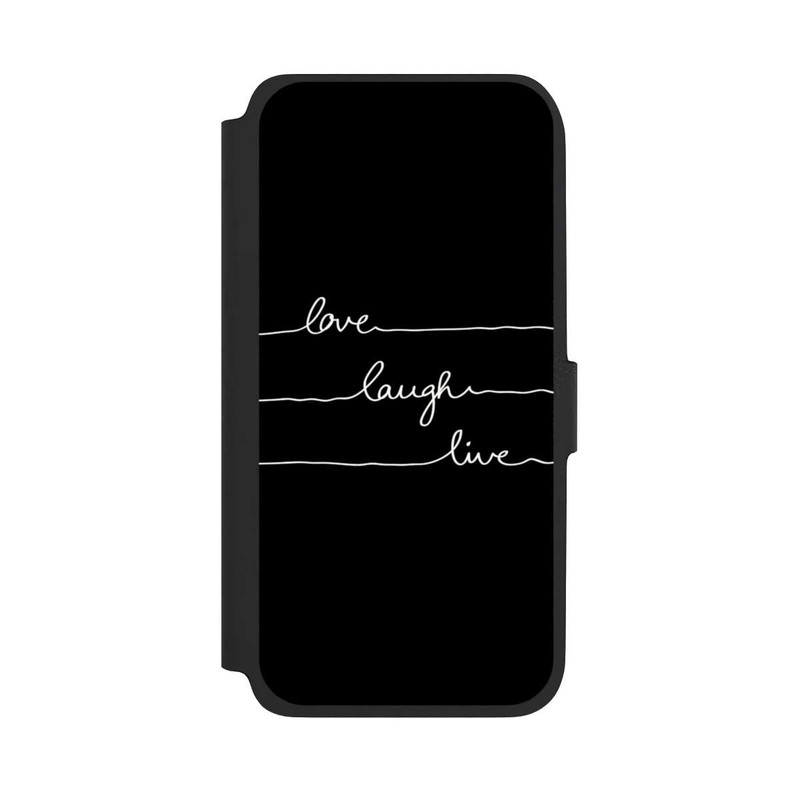 Galaxy A17 5G NIVOflip Love Laugh Live weiß/schwarz