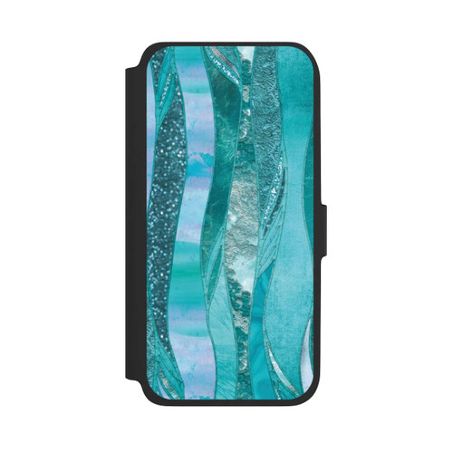 Samsung Galaxy A17 5G NIVOflip Look pailleté glamour bleu