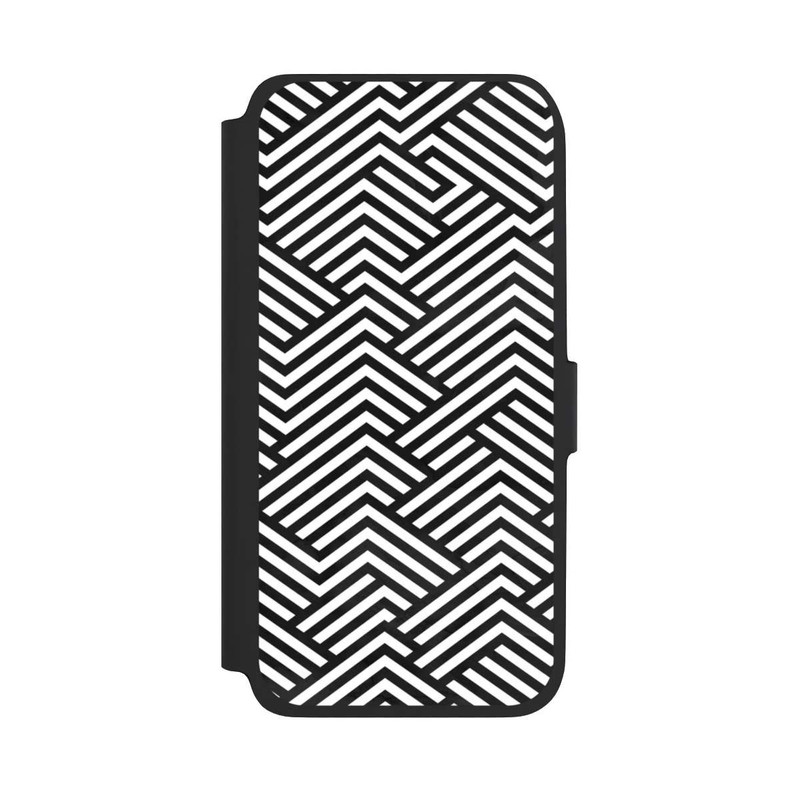 Galaxy A17 5G NIVOflip Schwarz und Weiß ZigZag
