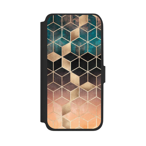 Samsung Galaxy A17 5G NIVOflip Ombre Traum Würfel Gold Druck