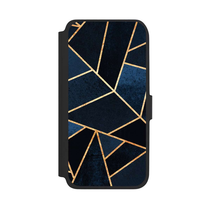 Galaxy A17 5G NIVOflip Navy Stein Golddruck