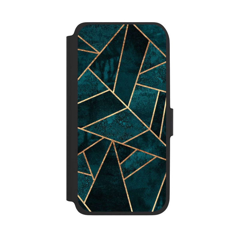 Galaxy A17 5G NIVOflip Tief Blaugrün Stein Gold Druck