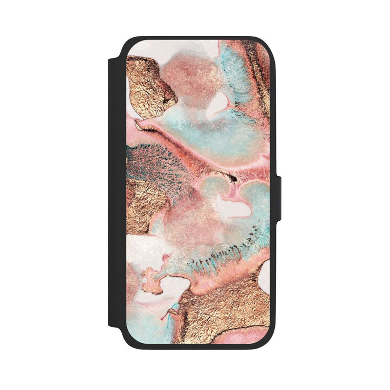 Galaxy A17 5G NIVOflip Hübscher Tintendruck gold