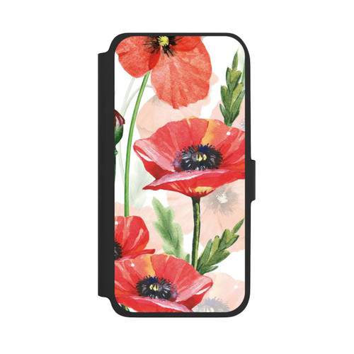 Samsung Galaxy A17 5G NIVOflip Wasserfarbe Mohnblumen
