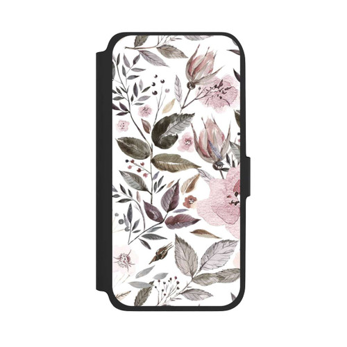 Samsung Galaxy A17 5G NIVOflip Aquarell braune Rosenblüten