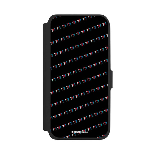 Samsung Galaxy A17 5G NIVOflip Drei Fragezeichen Muster Schräg