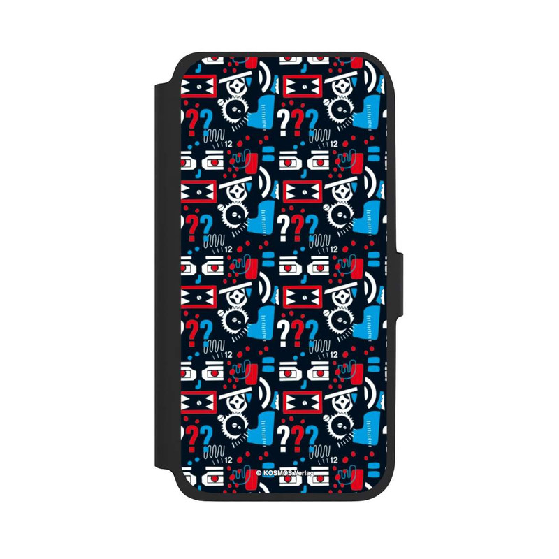Galaxy A17 5G NIVOflip Drei Fragezeichen Wildes Muster