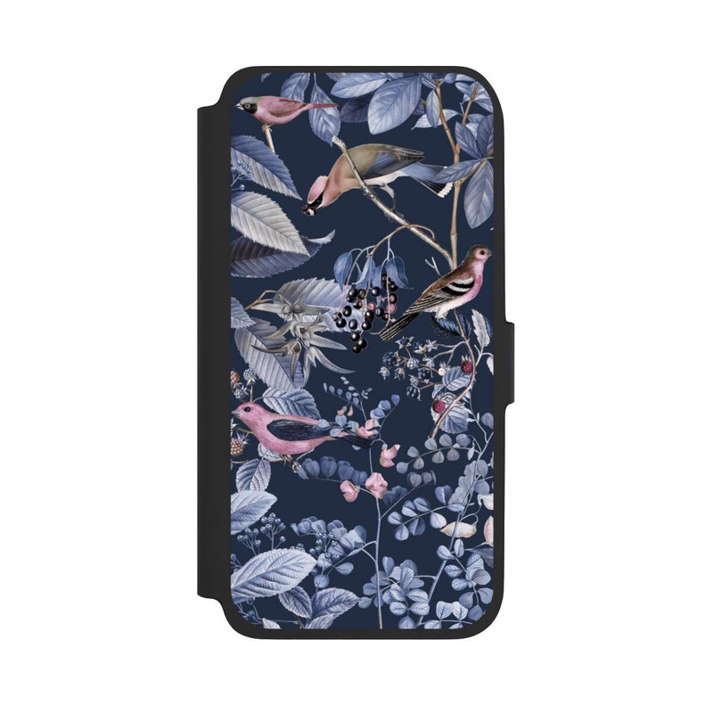 Galaxy A17 5G NIVOflip Vögel und Beeren blau