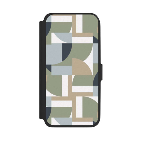 Samsung Galaxy A17 5G NIVOflip Futuristic Bauhaus Polygons Beige