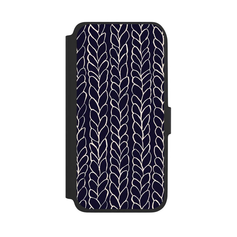 Galaxy A17 5G NIVOflip Wool Braids Drawings Navy