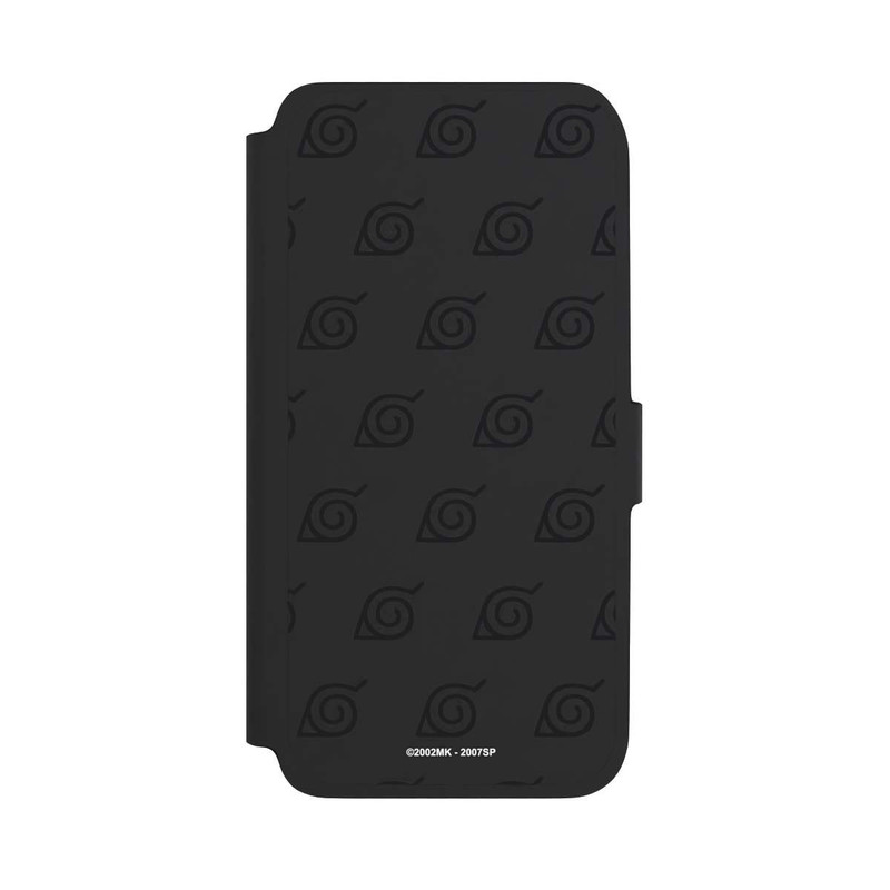 Galaxy A17 5G NIVOflip Black Konoha Pattern Transparant