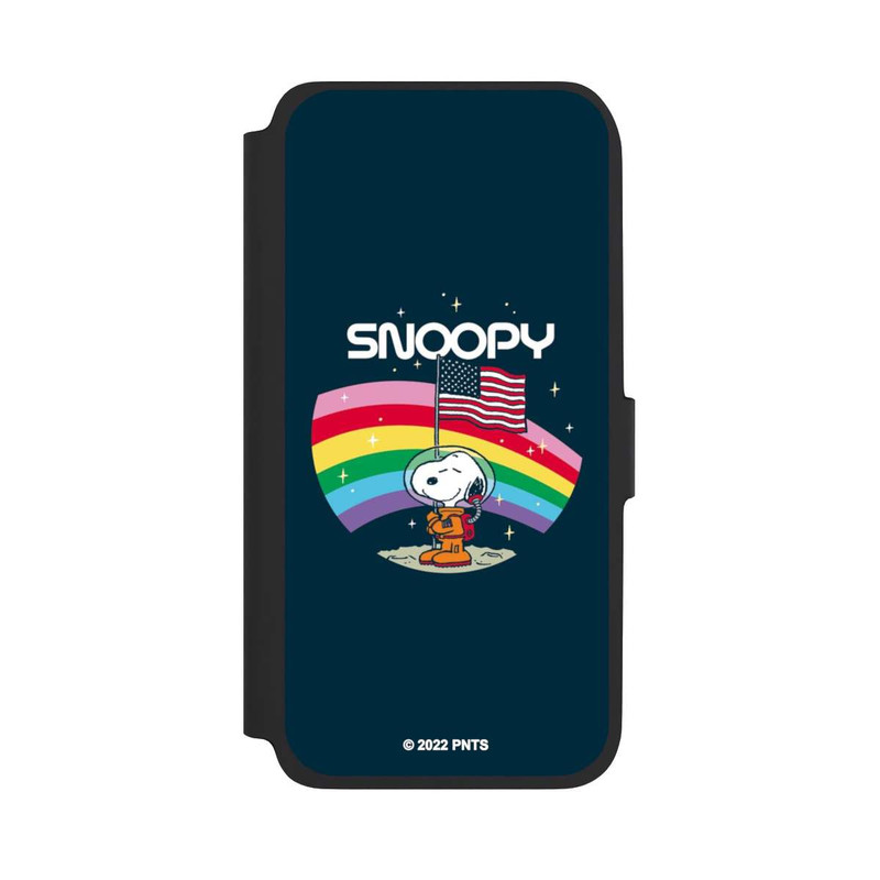 Galaxy A17 5G NIVOflip Snoopy Weltraumreisender Regenbogen