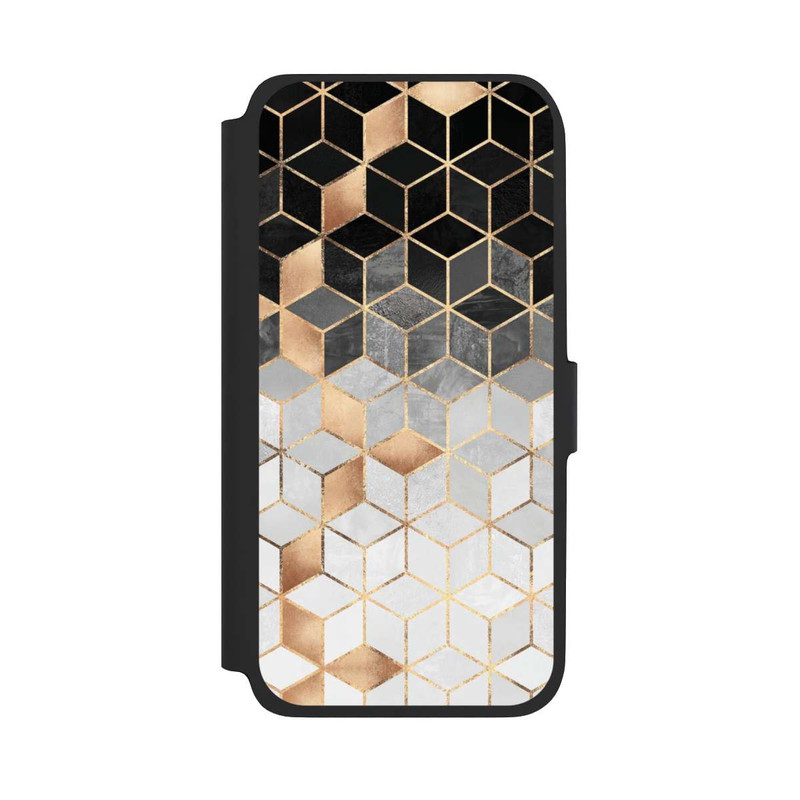Galaxy A17 5G NIVOflip Würfel dunkel und gold
